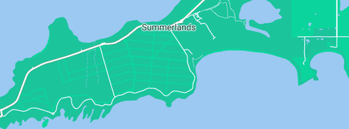 Map showing the location of Seal Rocks in Summerlands, VIC 3922