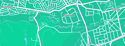 Map showing the location of Designer Watering Systems in Sumner, QLD 4074