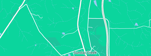 Map showing the location of Sunday Creek (Australia) Pty Ltd in Sunday Creek, VIC 3658