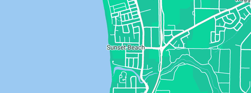 Map showing the location of Cavalier Bricklayers in Sunset Beach, WA 6530
