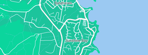 Map showing the location of Coastal Garage Vintage in Sunshine Bay, NSW 2536