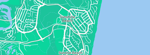 Map showing the location of Cascade & Bloom in Sunshine Beach, QLD 4567